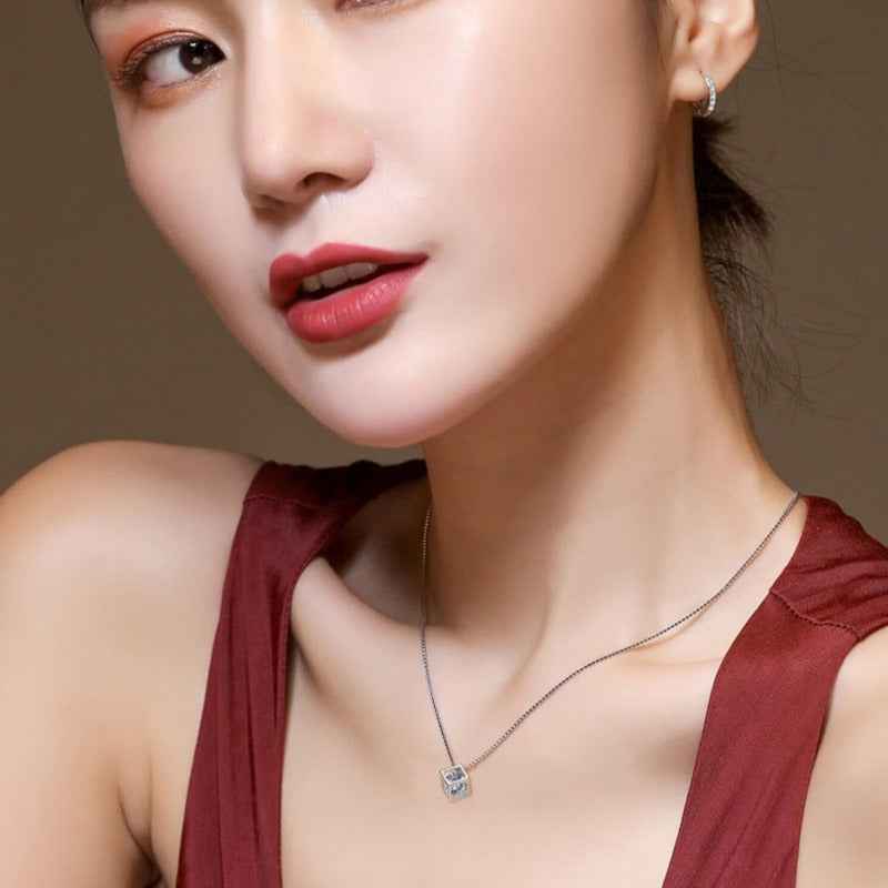 3D Cube Necklace