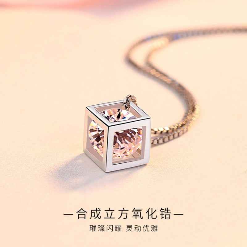 3D Cube Necklace