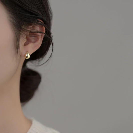 teardrop chunky hoop earrings - JIMMY JEWELRY 01