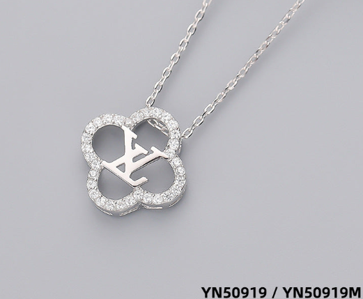 LV Silver Necklace