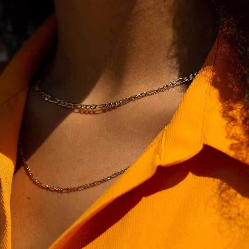 classic figaro chain necklace - JIMMY JEWELRY 01