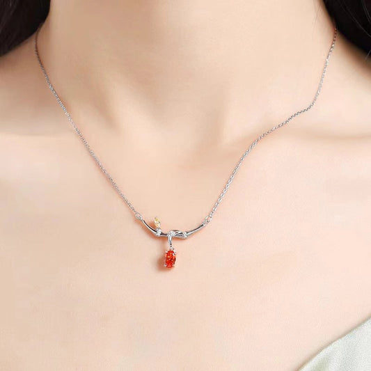 womens solid silver necklace - JIMMY JEWELRY 01