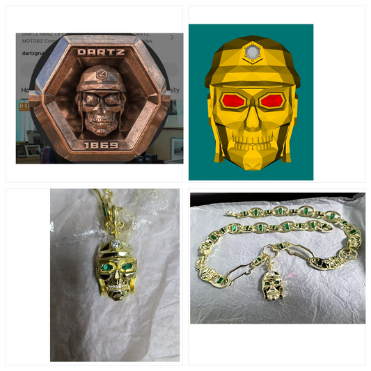 From 2D Concept to Masterpiece: The Journey of a Bespoke Skull Necklace