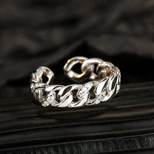 Minimalist Style, Maximum Impact: 925 Silver Cuban Ring 💍✨