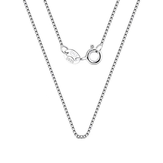 1.0mm Box Silver Chain - JIMMY JEWELRY 01
