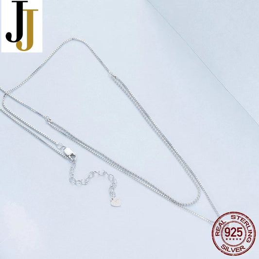 0.6mm box silver chain - JIMMY JEWELRY 01