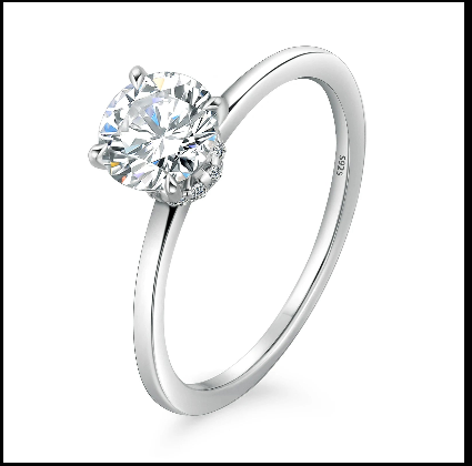 1.0CT Moissanite Rings for Women