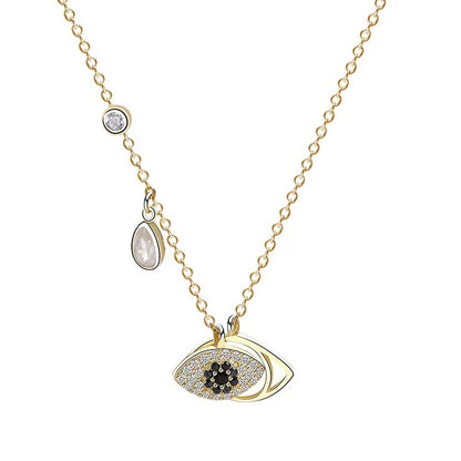 swarovski symbolic evil eye necklace