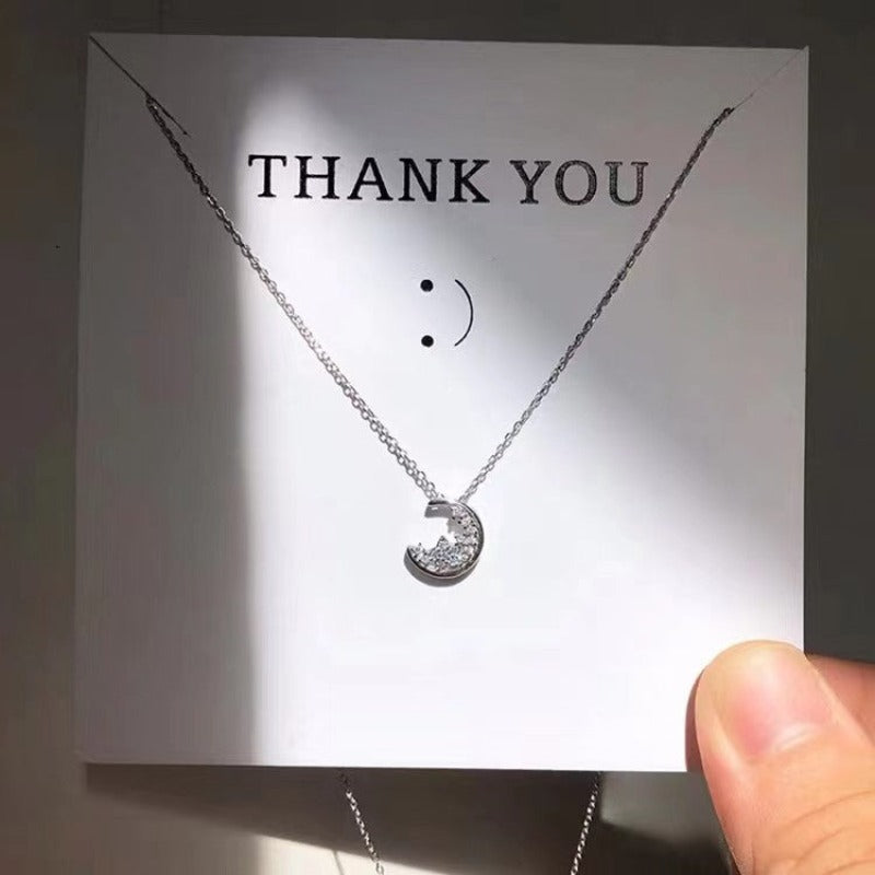 fine jewelry moon necklace