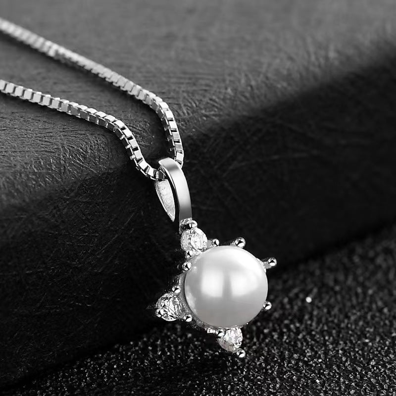 silver pearl diamond jewelry for women