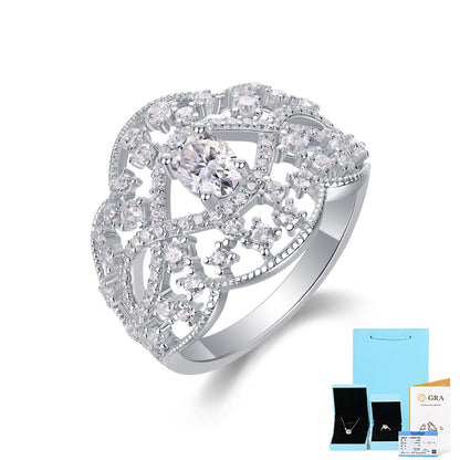 1.2cm Wide Moissanite Fashion Ring

