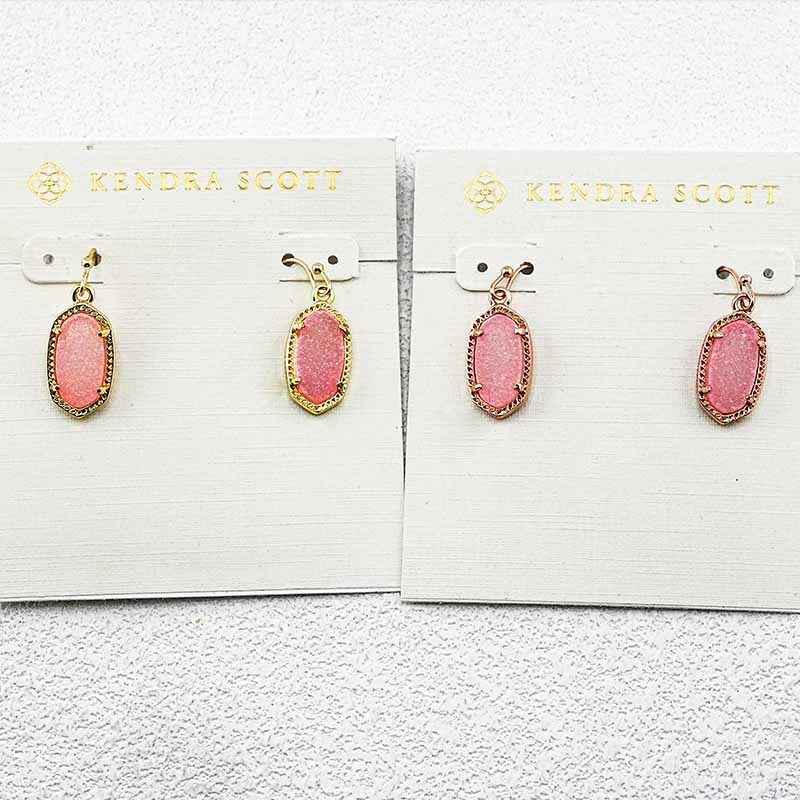Kendra Scott Pink Toothstone Earrings