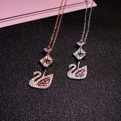 cheap swarovski swan necklace