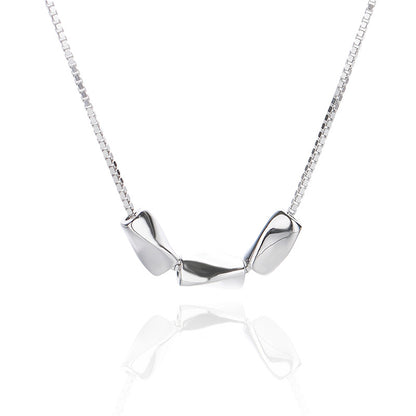 silver bone necklace