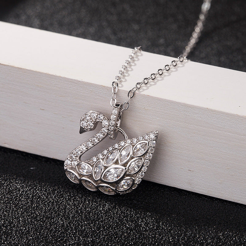 swarovski iconic swan crystal necklace jewelry collection