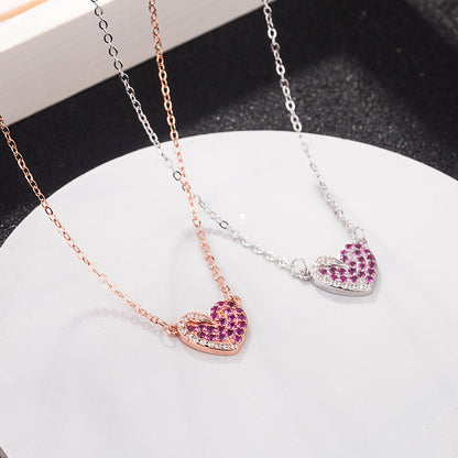 swarovski heart necklace gold