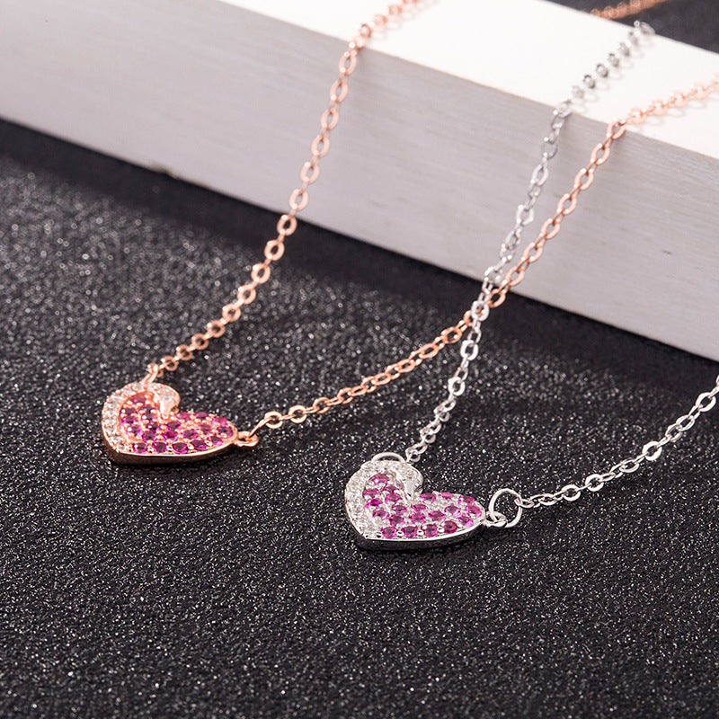 swarovski crystal necklace heart