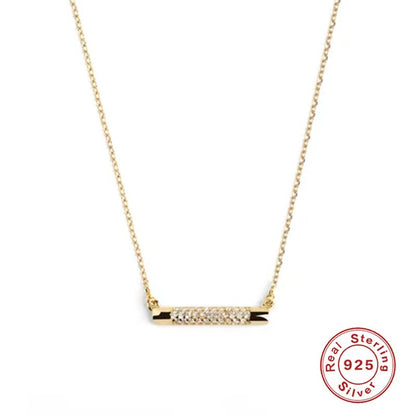 diamond bar necklace