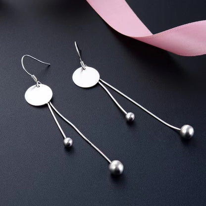 disc tassel hook earrings