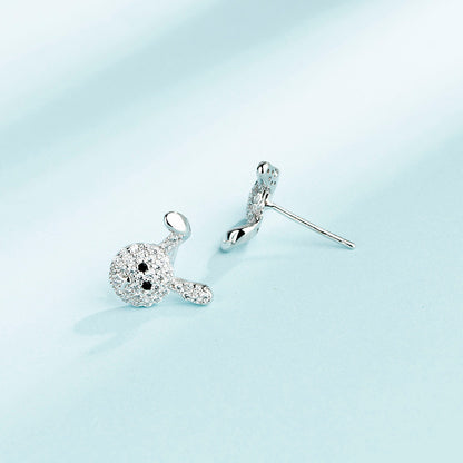 diamond rabbit earring