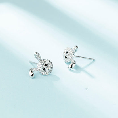 diamond rabbit earring