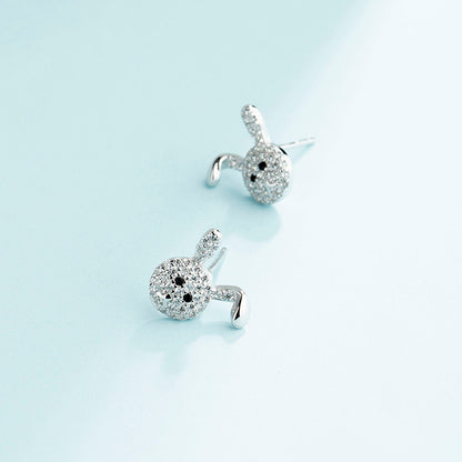 diamond rabbit earring