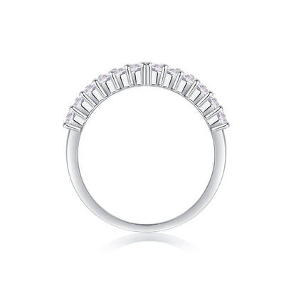 Dainty Moissanite Pave V-Ring

