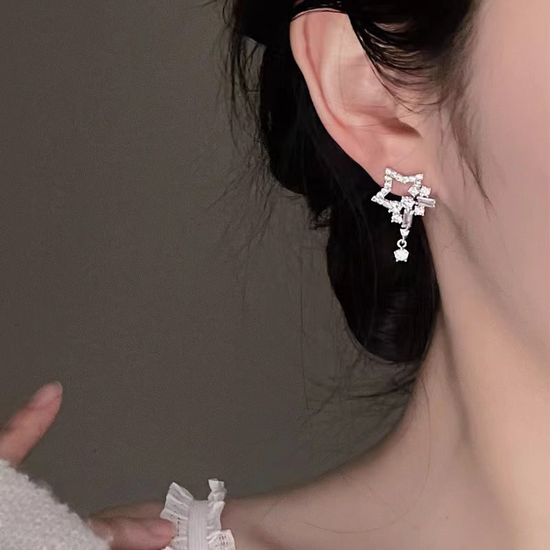 diamond stars earrings