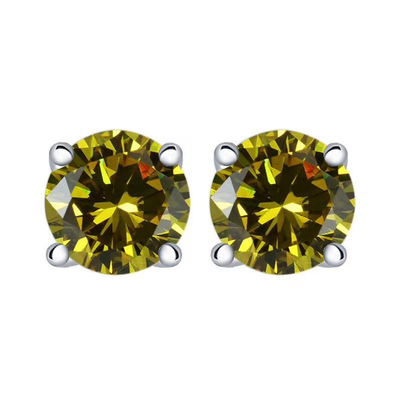 olives Multicolor Birthstone Stud Earrings Set