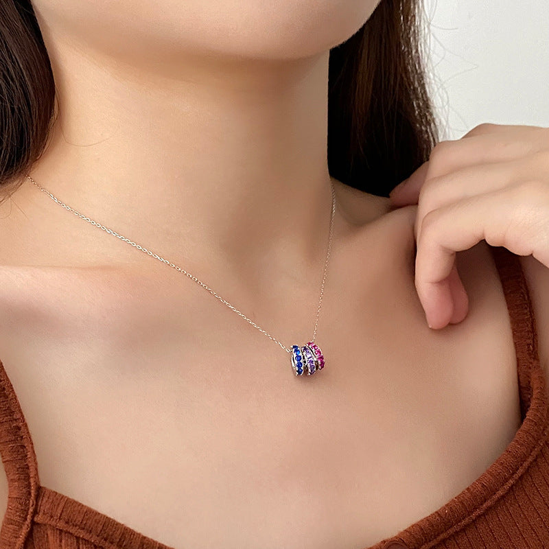 white gold ballet necklace