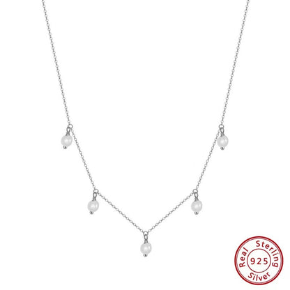 dainty necklaces white gold