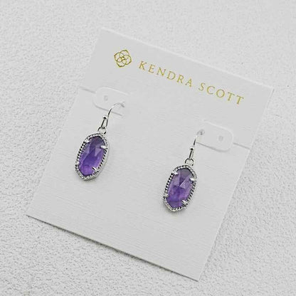 Kendra Scott Oval Amethyst Earrings