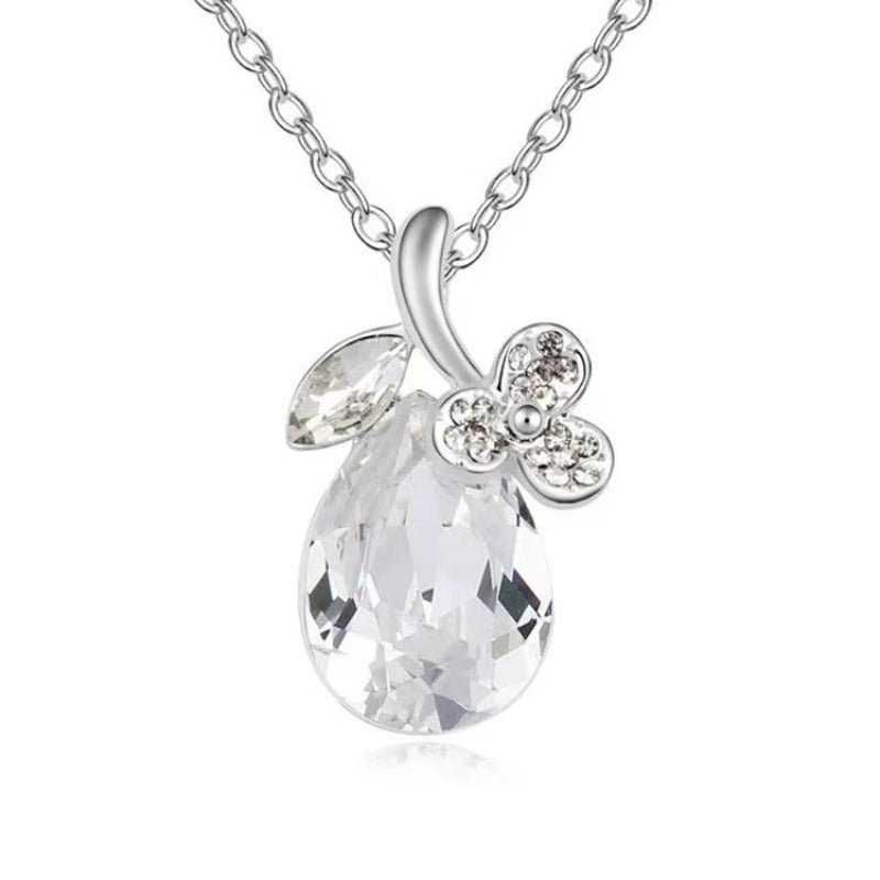 swarovski crystal angel necklace