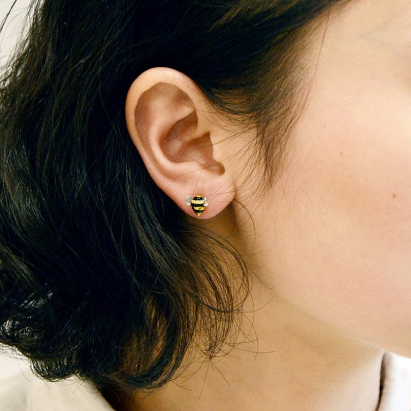 bee studs earrings