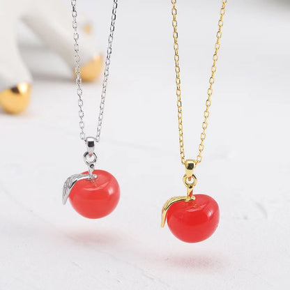 Cute Red Apple Pendant