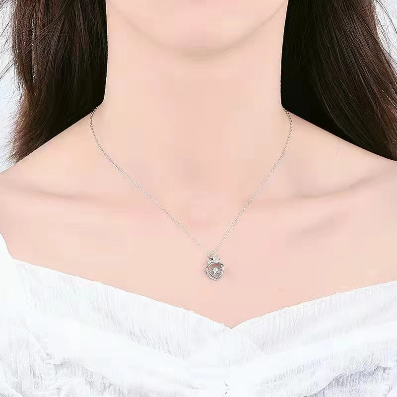 crown dance diamond necklace for women