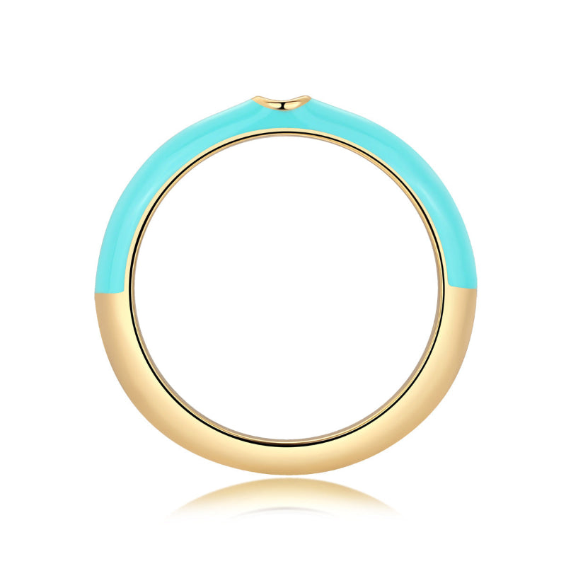 Colorful Moissanite Everyday Band

