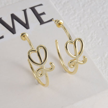 LOEWE Bright C-Shaped Stud Earrings