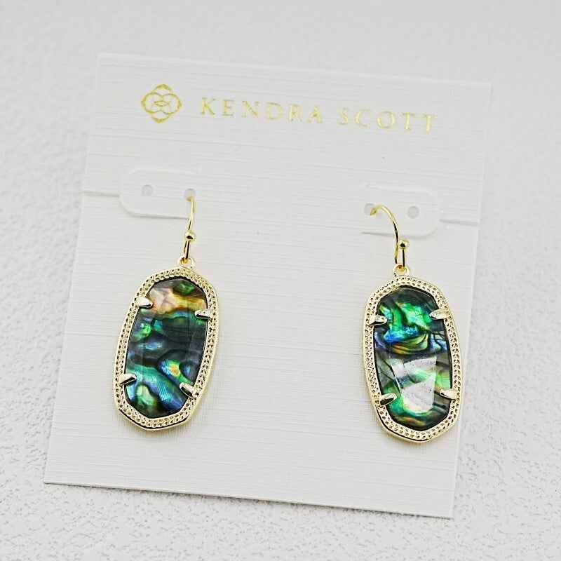 Kendra Scott Oval Abalone Shell Earrings