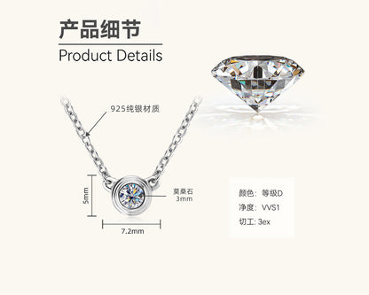 Elegant Moissanite Satellite Necklace

