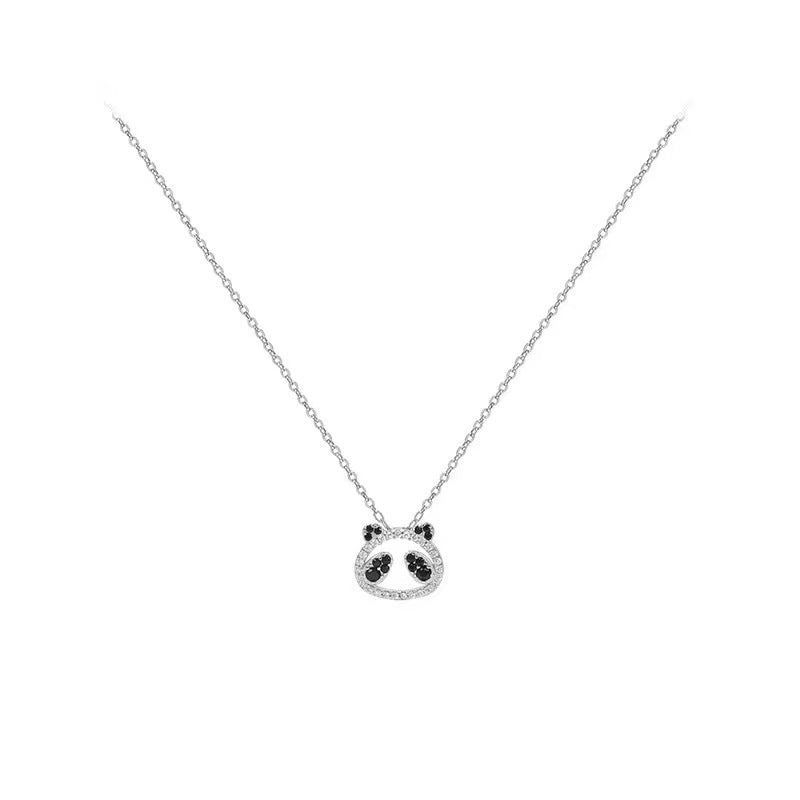 diamond panda necklace with earring stud us