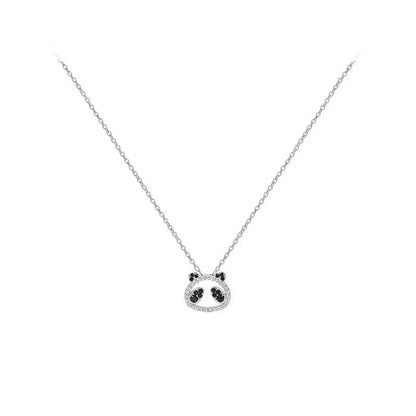 diamond panda necklace with earring stud us