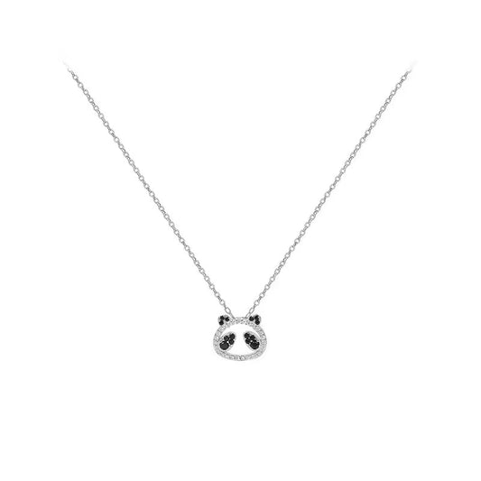 diamond panda necklace with earring stud us