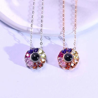 colorful diamond projection new pendants