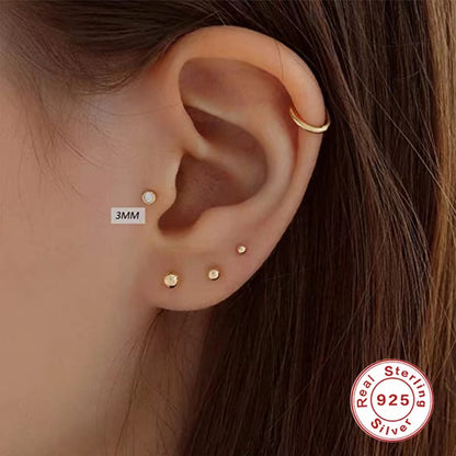 stud diamond earrings gold