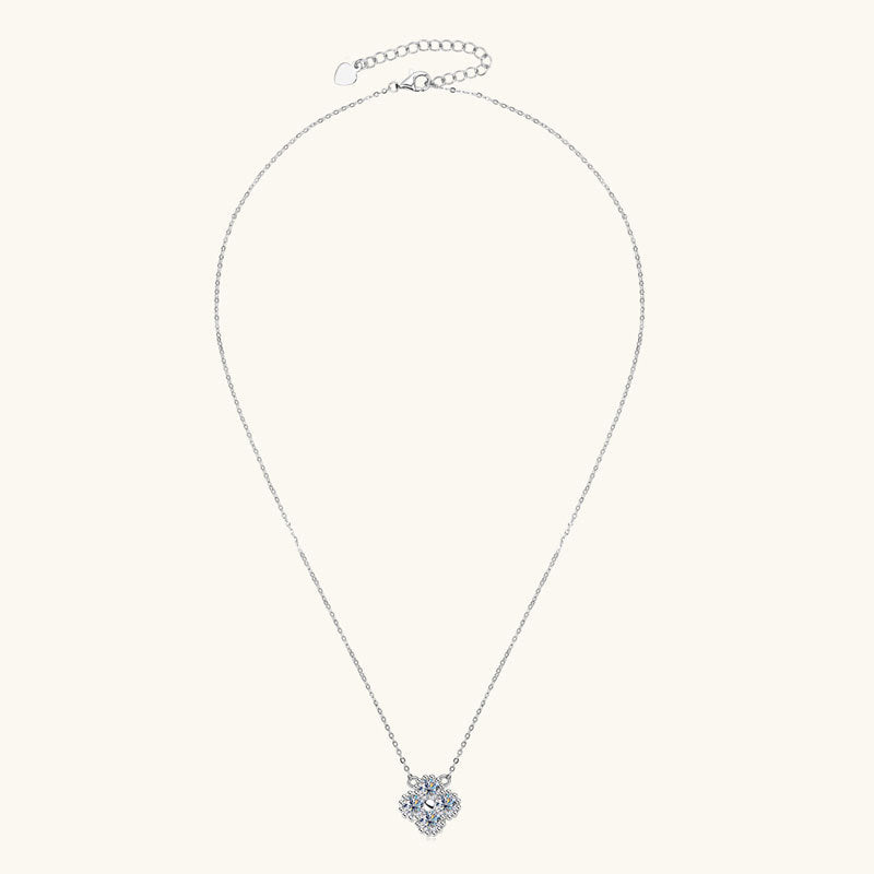 moissanite rose gold necklace