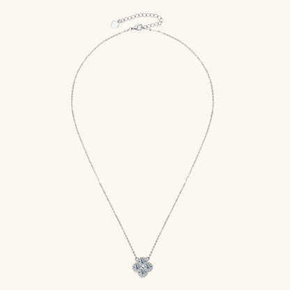 moissanite rose gold necklace