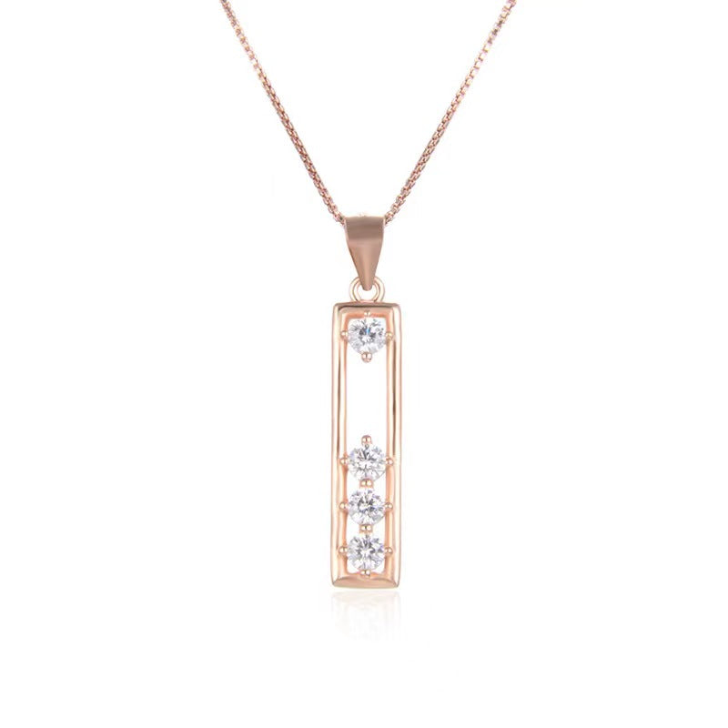 diamond bean necklace