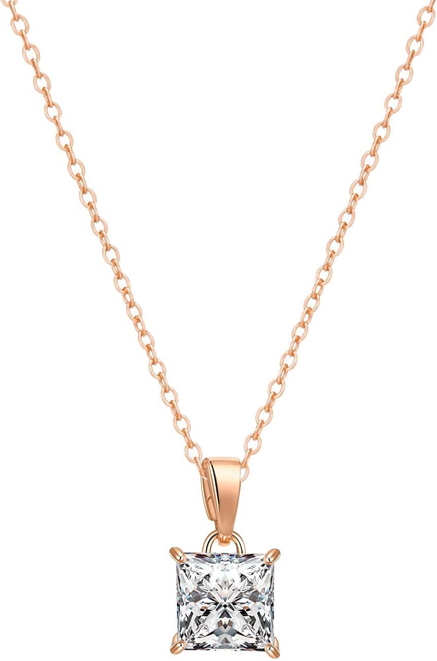 Three-Stone Swirl Pendant Necklace