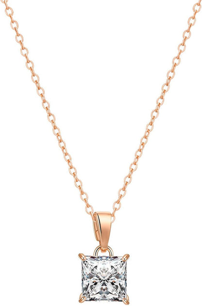 Three-Stone Swirl Pendant Necklace